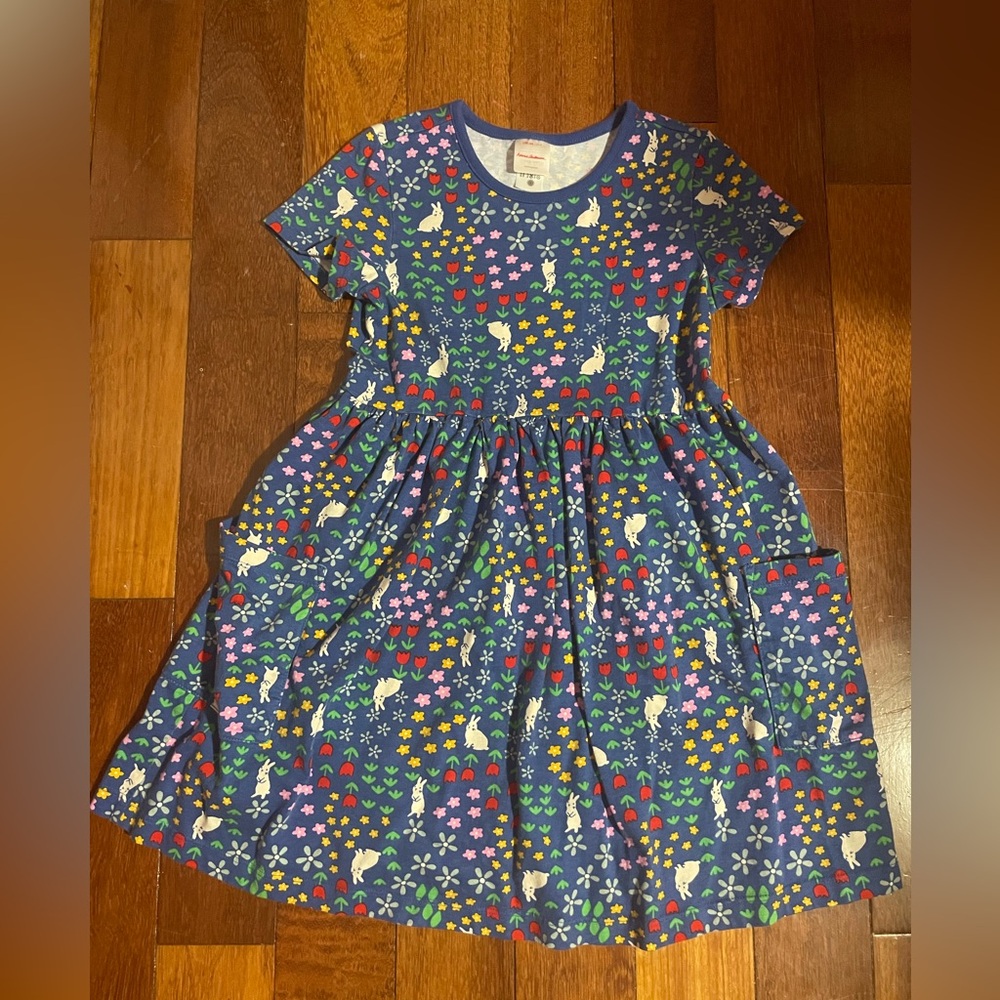 Colorful Kids Dress with Floral and Animal Print